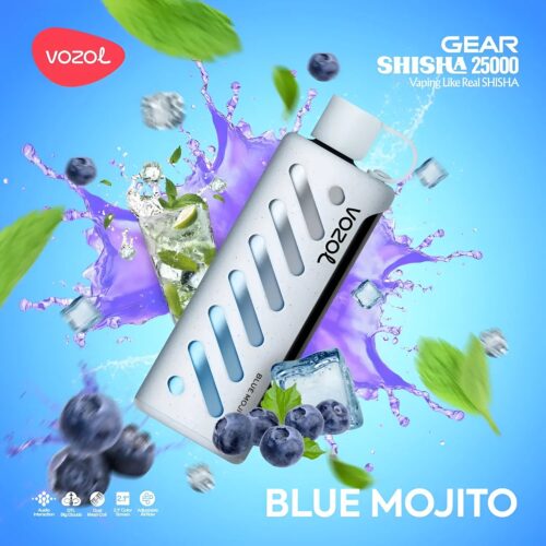 Vozol Vape Gear Shisha 25000 - Blue Mojito