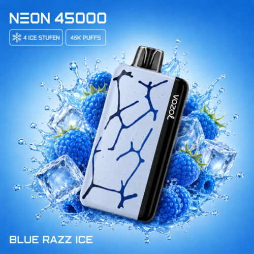 Vozol Vape Neon 45000 - Blue Razz Ice
