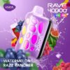 Vozol Vape Rave 40000 - Watermelon Razz Rancher